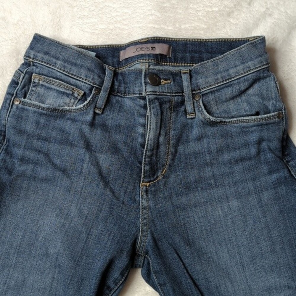 Joe's Jeans Cropped Distressed Cuffed Hem Denim Jeans Size 24